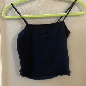 Basic black tank top